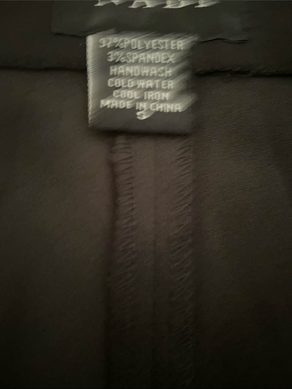 Nabi Black Flat Front Slacks Size Small A1 - Picture 5 of 5